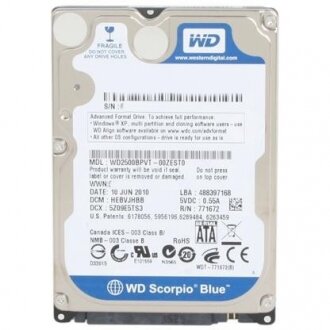 WD Scorpio Blue 250 GB (WD2500BEVT) HDD kullananlar yorumlar